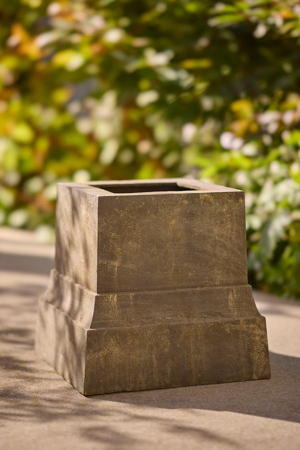 Slide View: 2: Cast Iron Plinth Planter