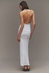 Thumbnail View 5: Katie May Leyla Cowled Halter Open-Back Knotted Maxi Dress