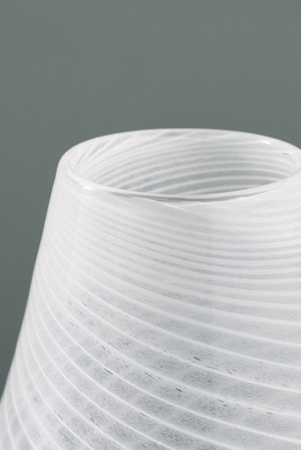 Slide View: 4: Mera Soda Lime Glass Swirl Vase