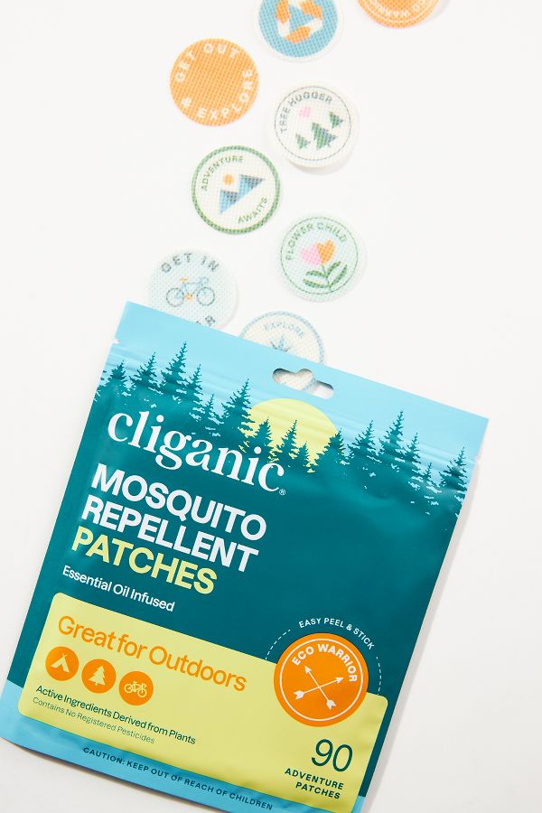 Slide View: 1: Cliganic Mosquito Repellent Patches, 90 Pack