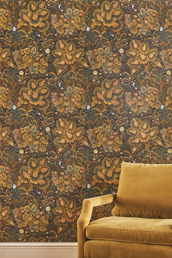 Slide View: 1: House of Hackney Moon Garden Wallpaper