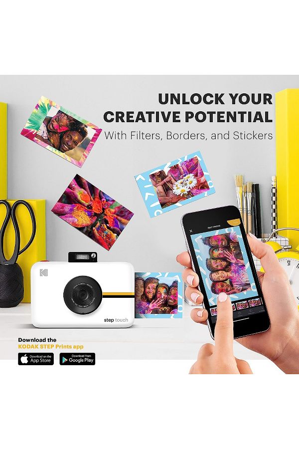 Slide View: 4: Kodak Step Touch 13MP Digital Camera & Instant Printer Kit