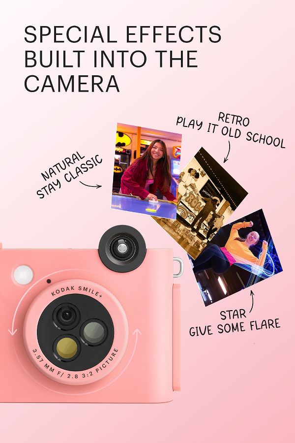 Slide View: 3: Kodak Smile+ Wireless 2x3 Digital Instant Print Camera