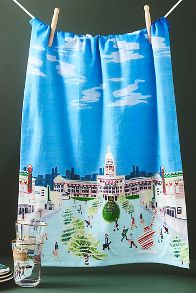 Slide View: 1: Holiday in the City Dish Towel