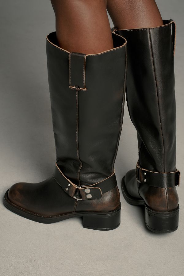 Slide View: 3: Pilcro Tall Moto Boots