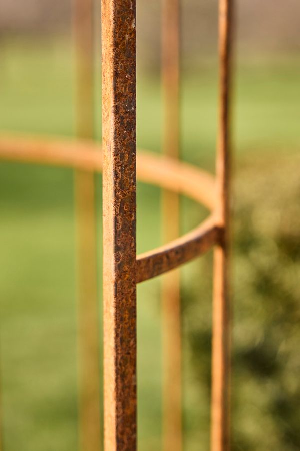 Slide View: 3: Aged Steel Garden Arch