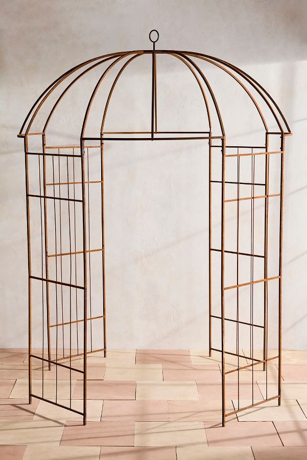 Slide View: 1: Aged Steel Gazebo