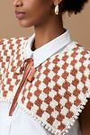 Thumbnail View 2: By Anthropologie Pearl-Trim Checked Knit Collar