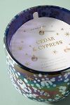 Thumbnail View 5: Festive Woody Cedar & Cypress Gilded Glass Jar Candle