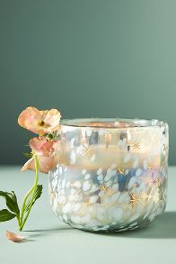 Slide View: 4: Festive Woody Winter Woods & Vanilla Gilded Glass Jar Candle