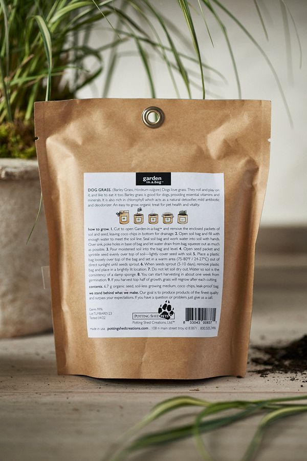 Slide View: 3: Dog Grass Grow Bag Kit