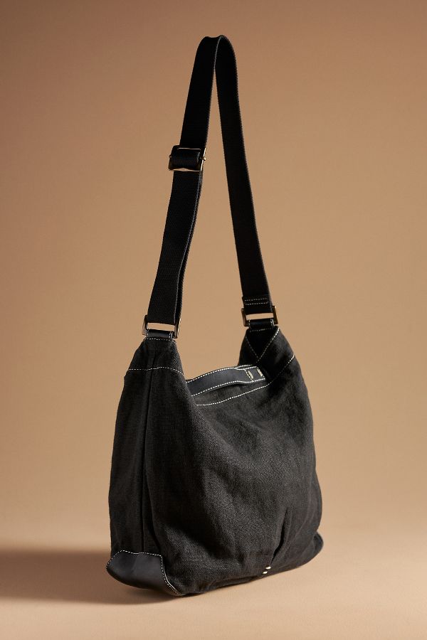 Slide View: 1: 49 Square Miles Canvas Crossbody Bucket Bag