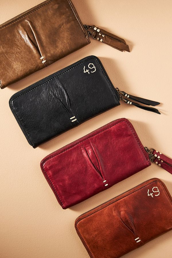 Slide View: 2: 49 Square Miles Clingy Leather Wallet