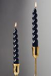 Thumbnail View 1: High Shine Spiral Taper Candles, Set of 2