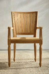 Slide View: 2: Palladio Square Back Reclaimed Teak Armchair