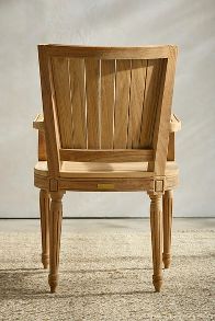 Slide View: 3: Palladio Square Back Reclaimed Teak Armchair