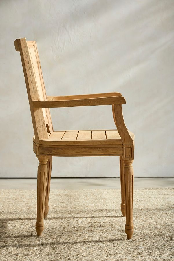 Slide View: 4: Palladio Square Back Reclaimed Teak Armchair