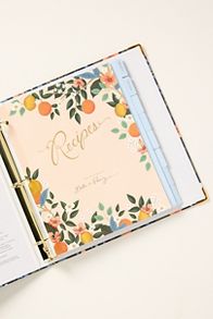 Slide View: 3: Rifle Paper Co. Cherry Recipe Binder