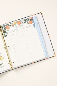 Slide View: 2: Rifle Paper Co. Cherry Recipe Binder