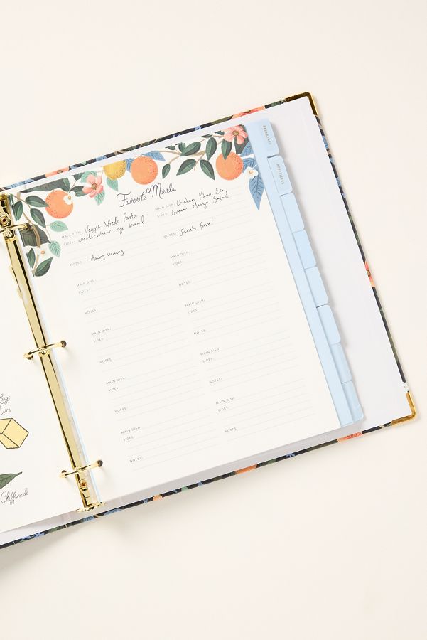 Slide View: 2: Rifle Paper Co. Cherry Recipe Binder