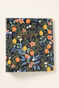 Slide View: 1: Rifle Paper Co. Cherry Recipe Binder