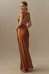 Thumbnail View 1: Reformation Niamh Cap-Sleeve Open-Back Silk Maxi Dress