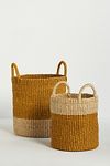 Thumbnail View 2: Cylinder Woven Palm Baskets, Set of 2