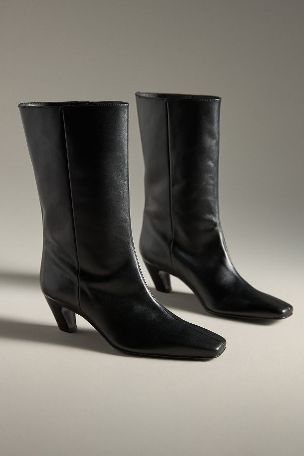 Slide View: 2: Maeve Tall Square-Toe Boots