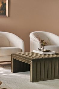 Slide View: 1: 
Alexander Velvet Coffee Table Ottoman