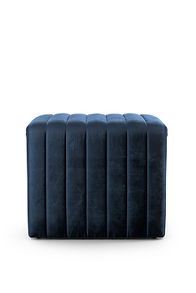 Slide View: 3: Alexander Velvet Ottoman