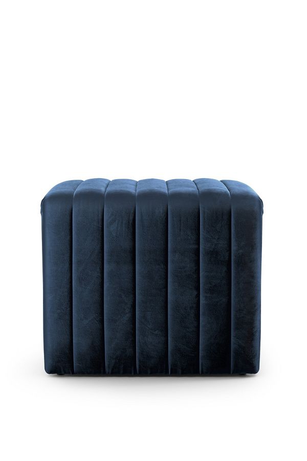 Slide View: 3: Alexander Velvet Ottoman