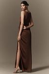 Thumbnail View 3: BHLDN Emma High-Neck Satin Maxi Gown