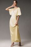 Thumbnail View 1: BHLDN Amelia Deep-V Satin Maxi Dress