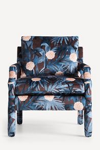 Slide View: 3: Delaney Frederica Velvet Accent Chair