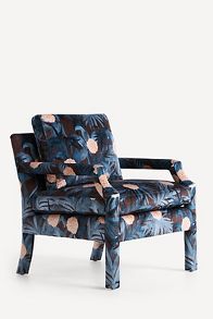 Slide View: 4: Delaney Frederica Velvet Accent Chair