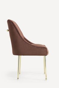 Slide View: 3: Elowen Performance Velvet Dining Chair