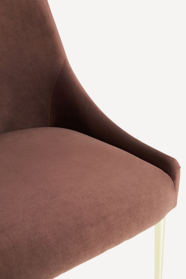 Slide View: 5: Elowen Performance Velvet Dining Chair