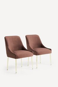 Slide View: 6: Elowen Performance Velvet Dining Chair