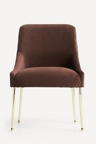 Slide View: 1: Elowen Performance Velvet Dining Chair