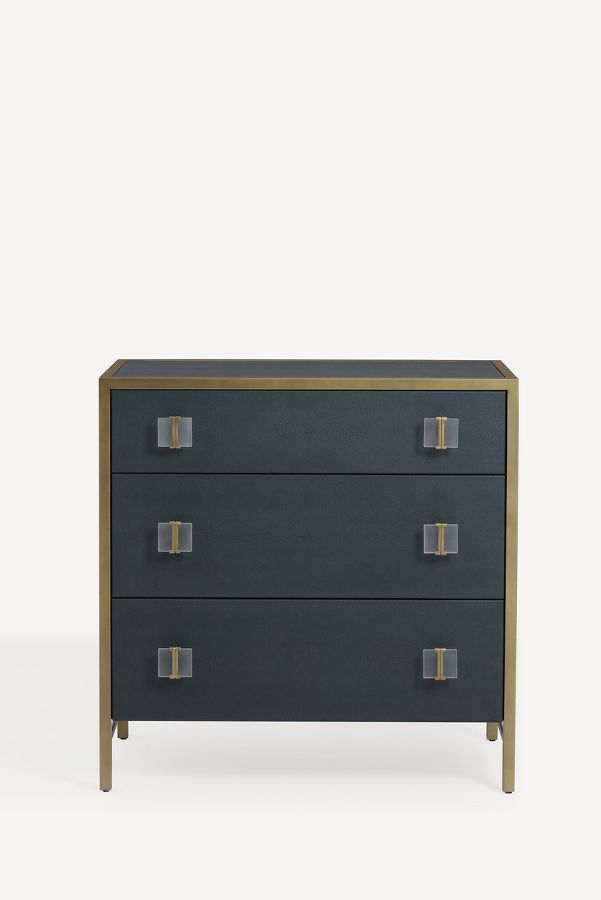 Slide View: 1: Autumn Shagreen Three-Drawer Dresser