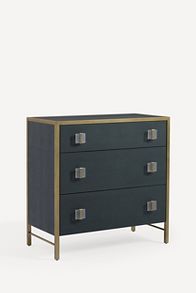 Slide View: 2: Autumn Shagreen Three-Drawer Dresser