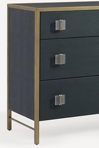 Slide View: 4: Autumn Shagreen Three-Drawer Dresser