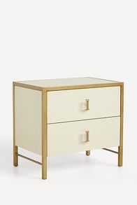 Slide View: 3: Autumn Shagreen Nightstand