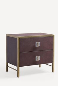 Slide View: 2: Autumn Shagreen Nightstand