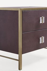 Slide View: 3: Autumn Shagreen Nightstand