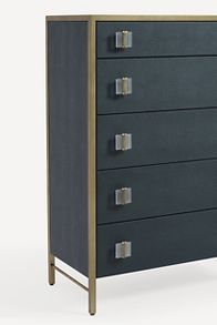 Slide View: 4: Autumn Shagreen Five-Drawer Dresser