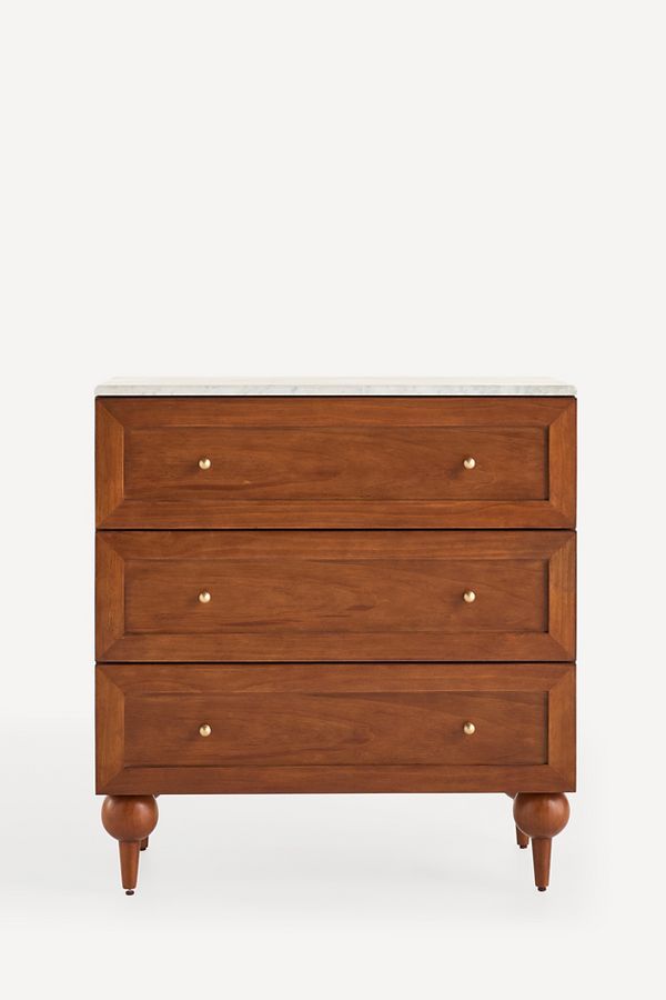 Slide View: 1: Fern Three-Drawer Dresser