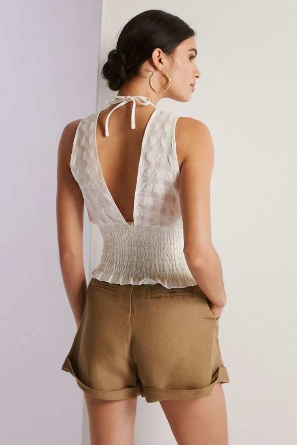 Slide View: 2: Maeve Layered Smocked Tank