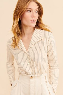 SUNAD Striped Right Buttondown