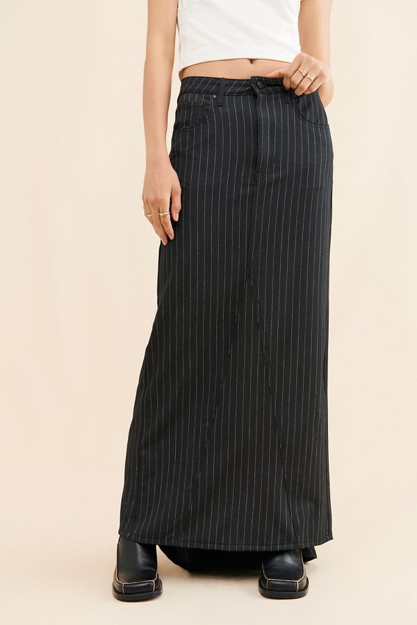 Slide View: 4: AFRM Adriana Pinstripe Skirt